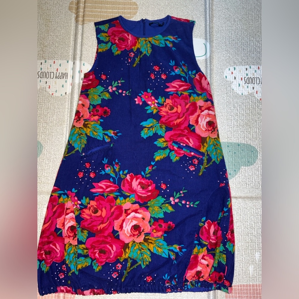 Oilily Pinfore 100% Cotton Corduroy Dress (Size 140 cm)